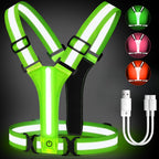 Outdoor Night Walking Safety Vests Highlight Adjustable Lightweight Reflective Vest Biking Safety Straps Waterproof Running Gear