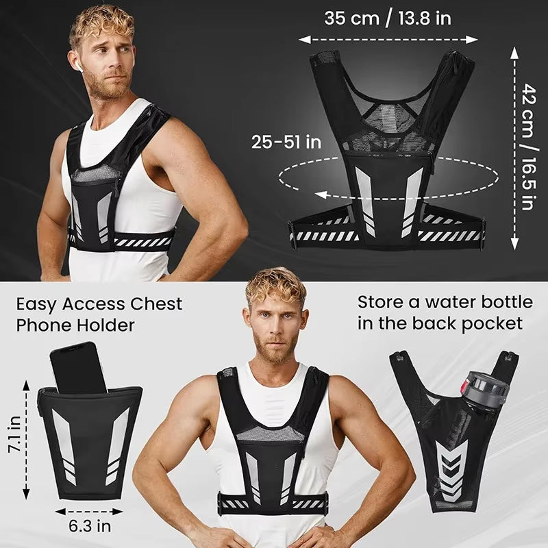 Running vest phone holder