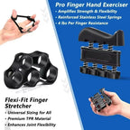 5-60Kg Adjustable Grip Strength Trainer with Finger Exerciser Hand Grip Strengthener for Muscle Building and Injury Recover